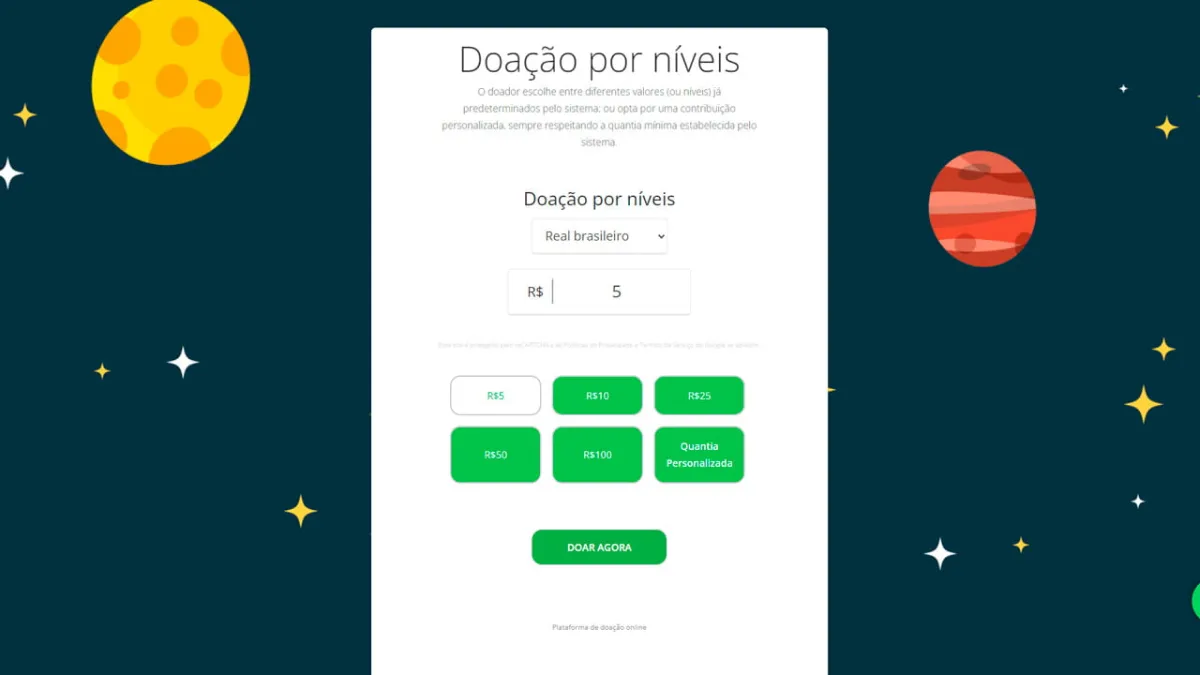 Doação por níveis